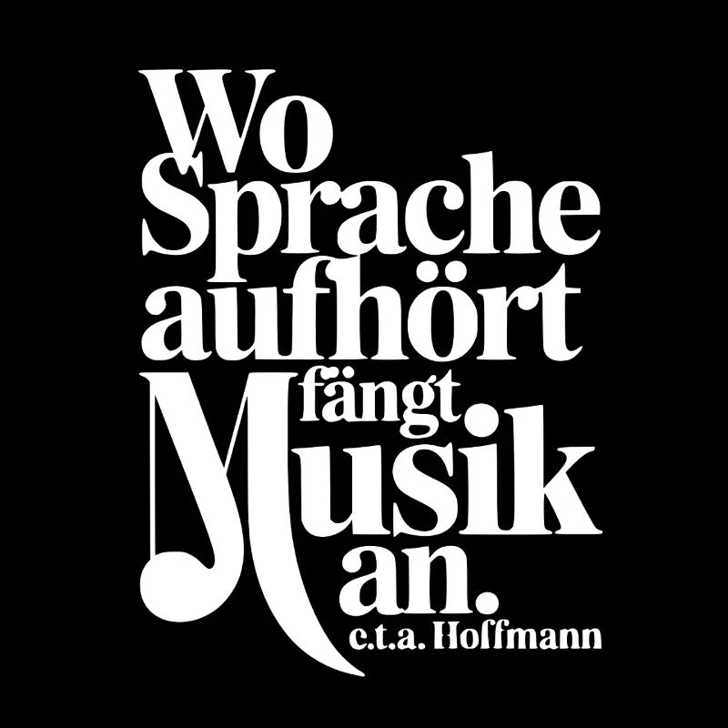 Wo Sprache Aufhört Fängt Musik An Hoffmann