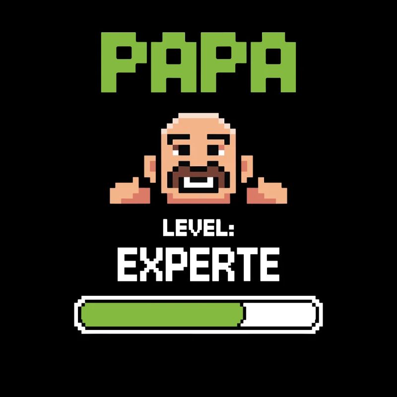 Gamer Papa Level Experte Design