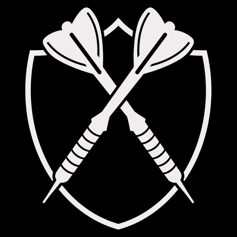 Croix de Bouclier de Fléchettes – Symbole de Précision
