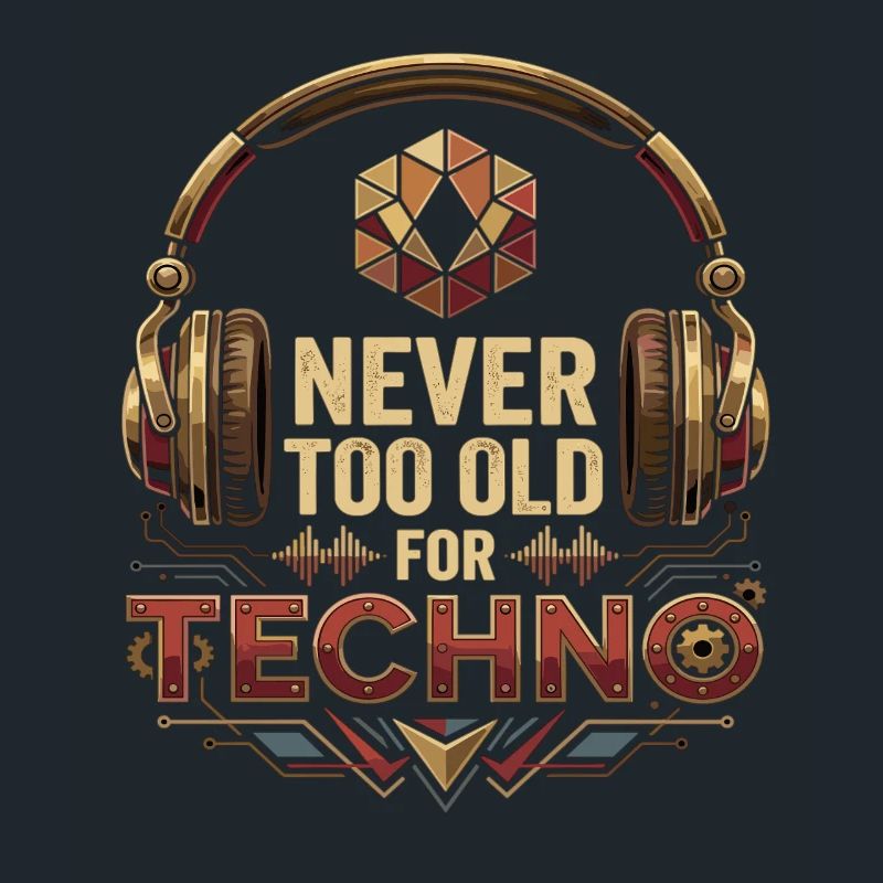 Never Too Old For Techno DJ Rave