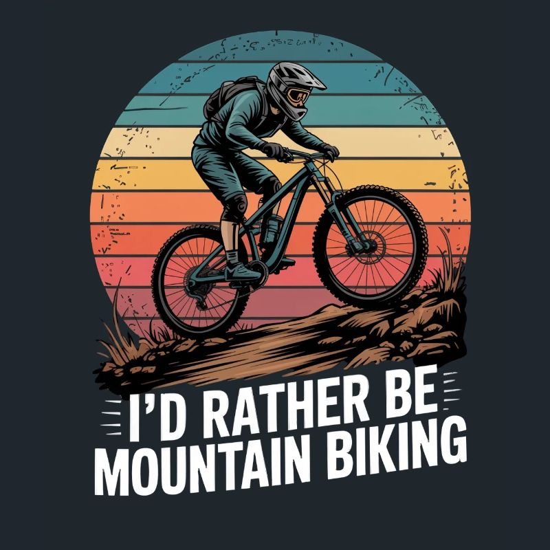 VTT, Descente, Action du cyclisme