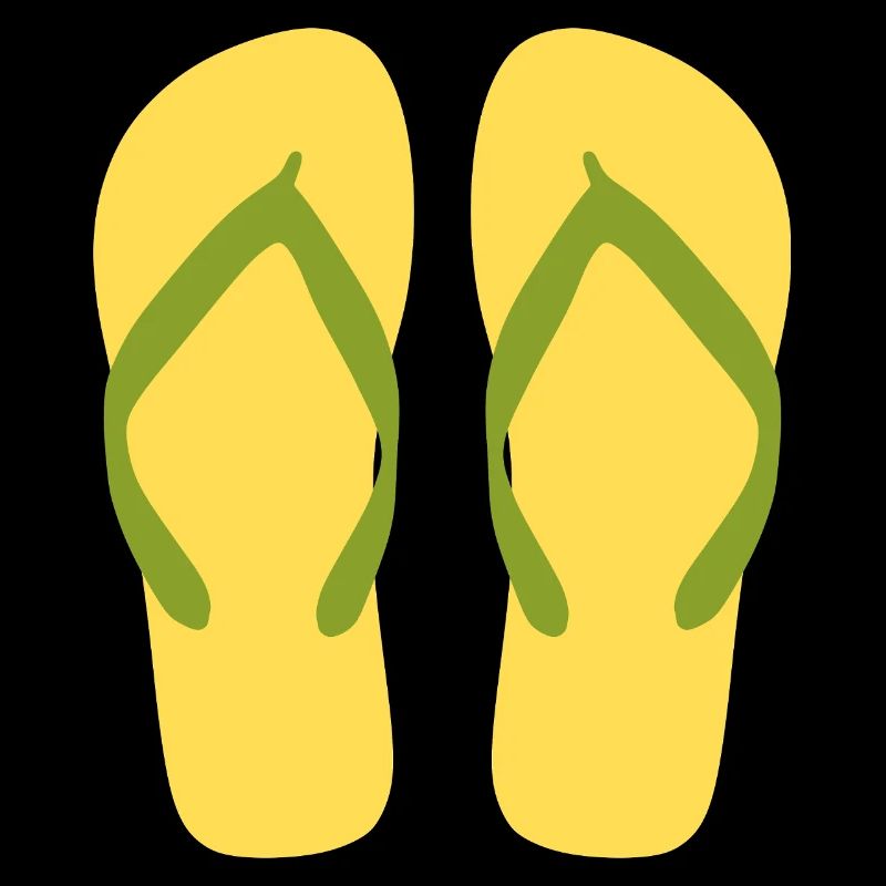 Sonnengelbe Flipflops