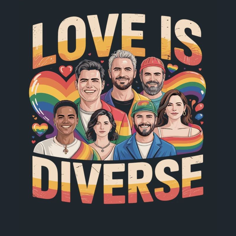 Love Is Diverse Pride Regenbogen