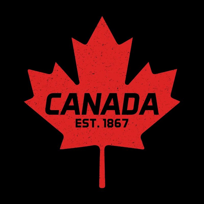 Canada Est 1867 Vintage Canada Maple Leaf