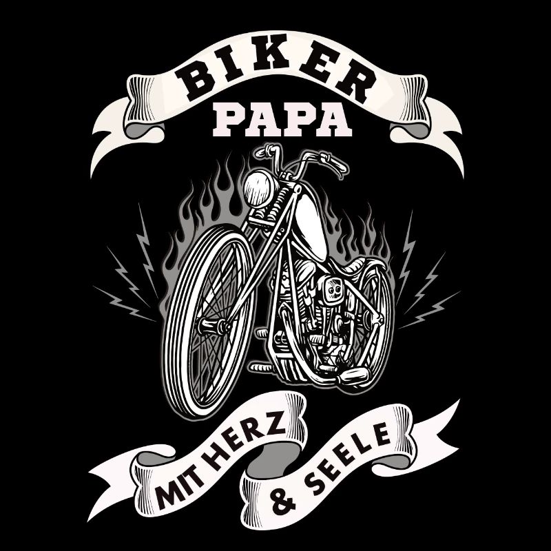 Biker papa avec cœur et âme