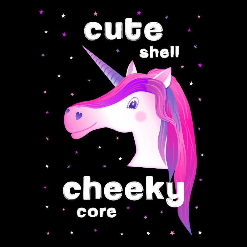 pink unicorn cute cheeky
