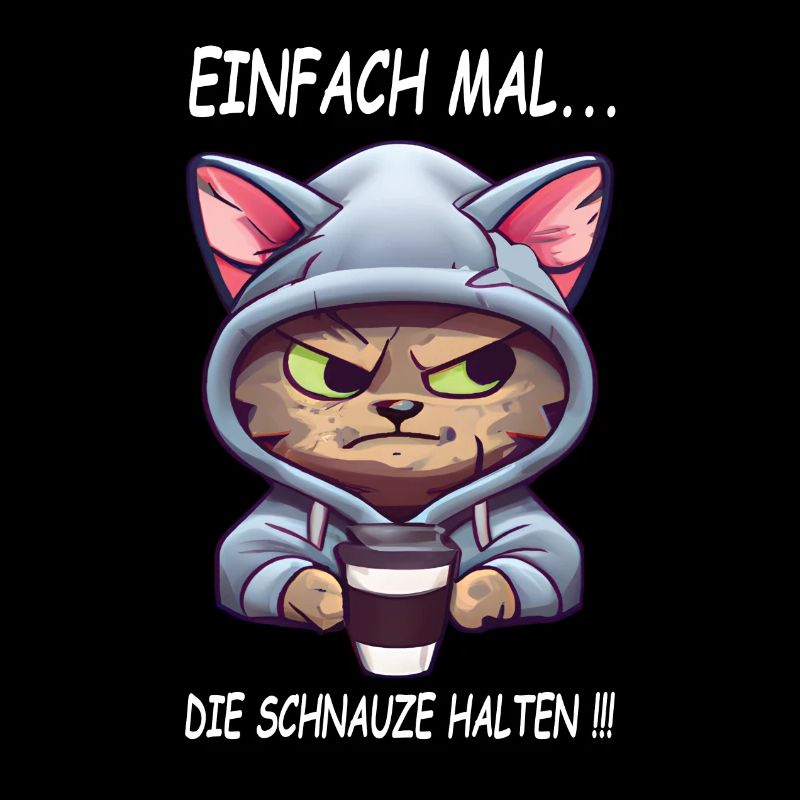 Einfach mal - die Schnauze halten Kaffee Spruch