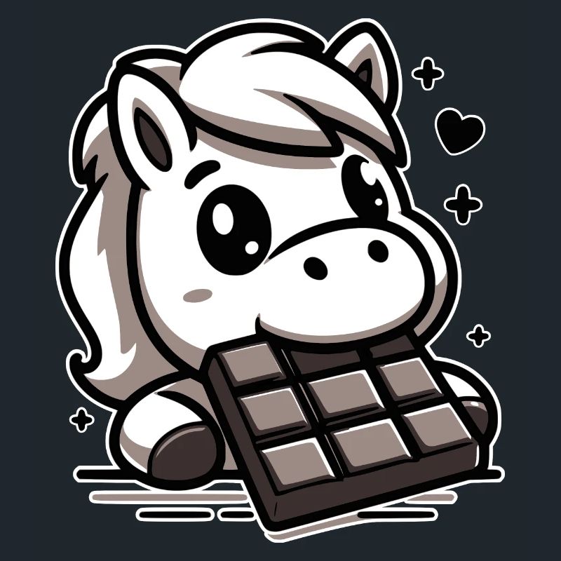 Cheval mignon et chocolat