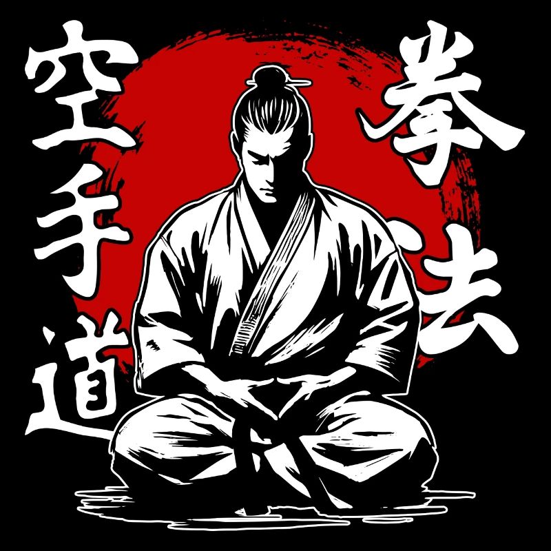 Style d’arts martiaux de karaté Kenpo samouraï