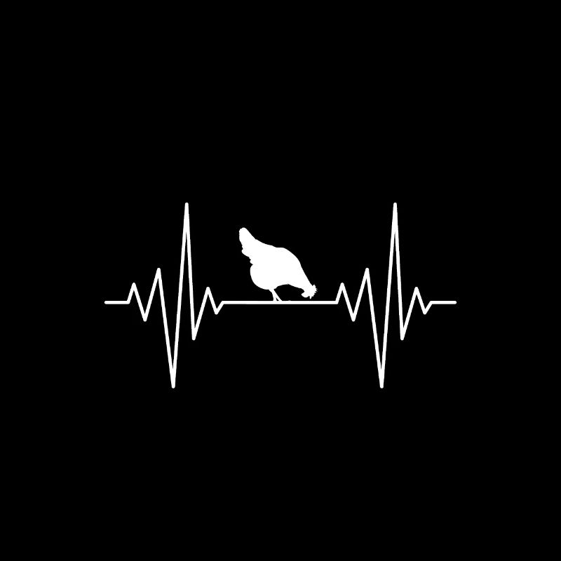 Mon cœur dort pour le design de poulet