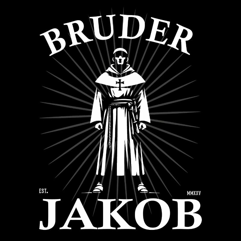Frère Jakob Design avec le moine de la Kinderli