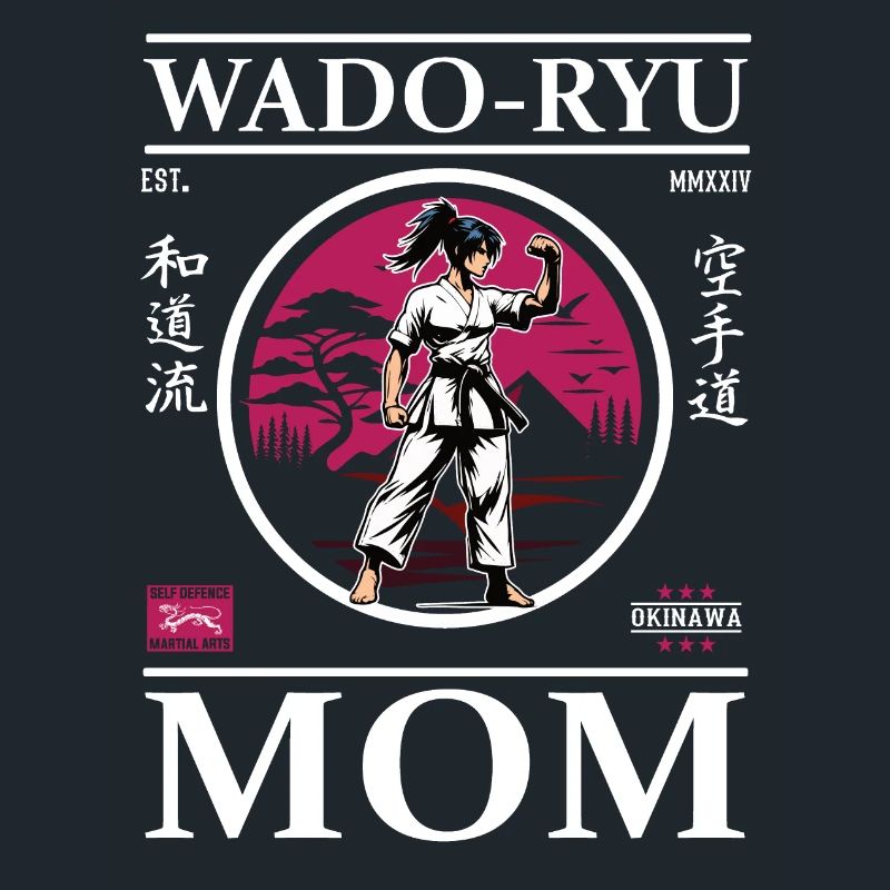 Wado Ryu Mom - Design de karaté cool pour les mamans