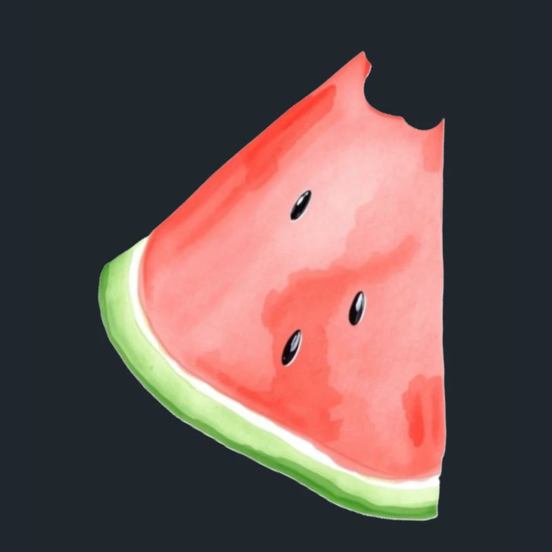 Pastèque peinte