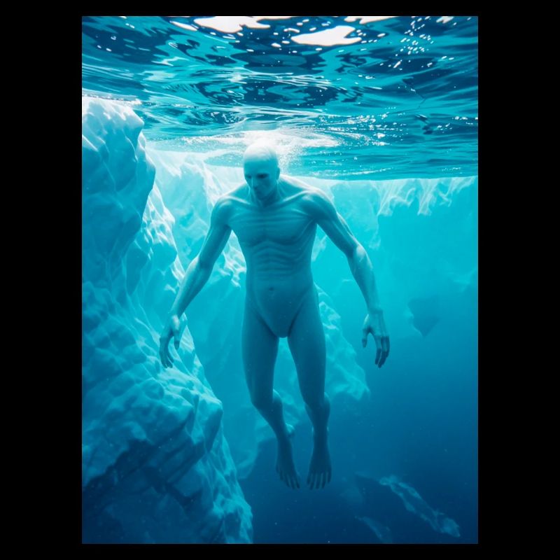 Ningen, modern Antarctic humanoid sea cryptid lege