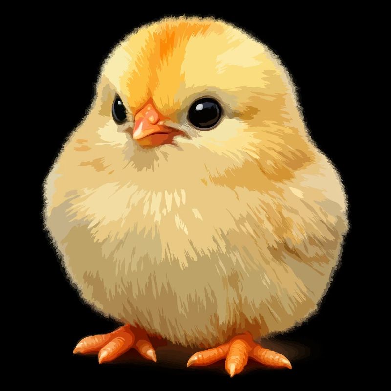 Petit poussin ensoleillé