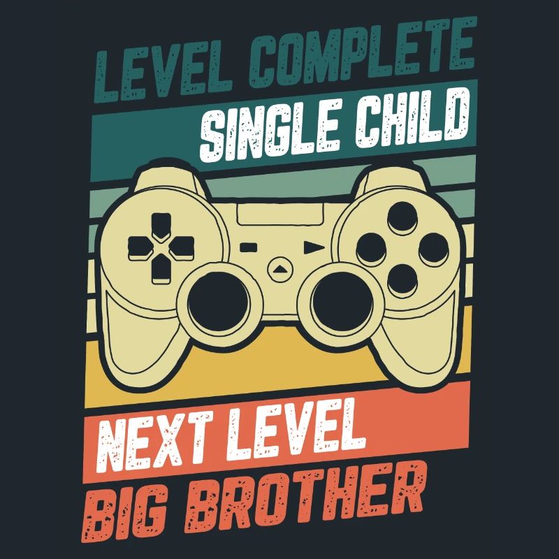 Level Complete Einzelkind Bruder Geburt Geschenk
