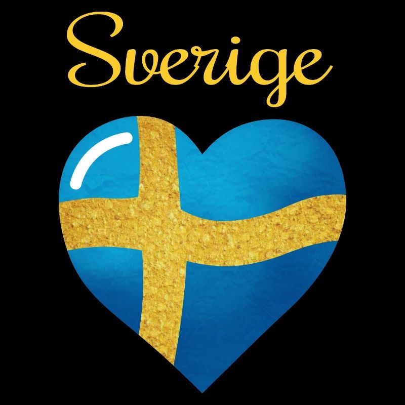 Sveriges flagga, le drapeau de la Suède en forme de