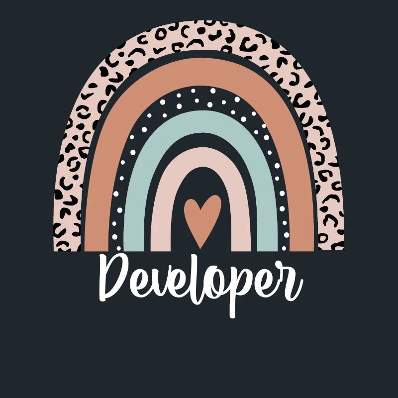 Developer Rainbow Leopard Funny Developer
