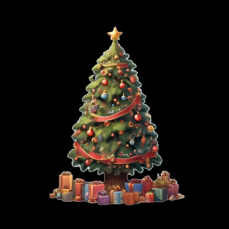 Christmas tree with gifts