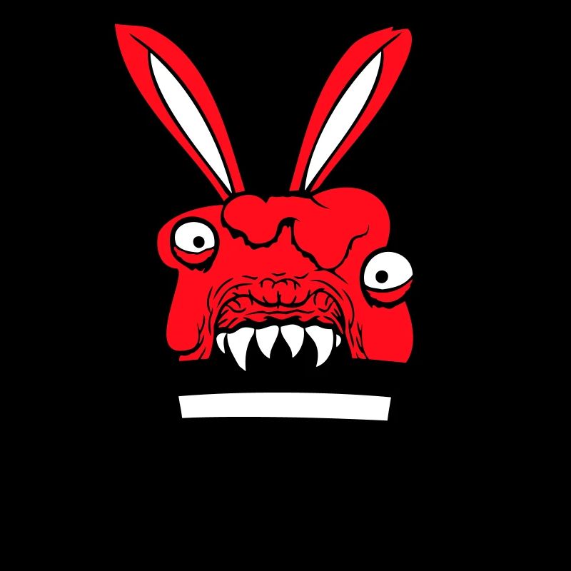 Bunny Monster Wizard Top Hat Evil Horror