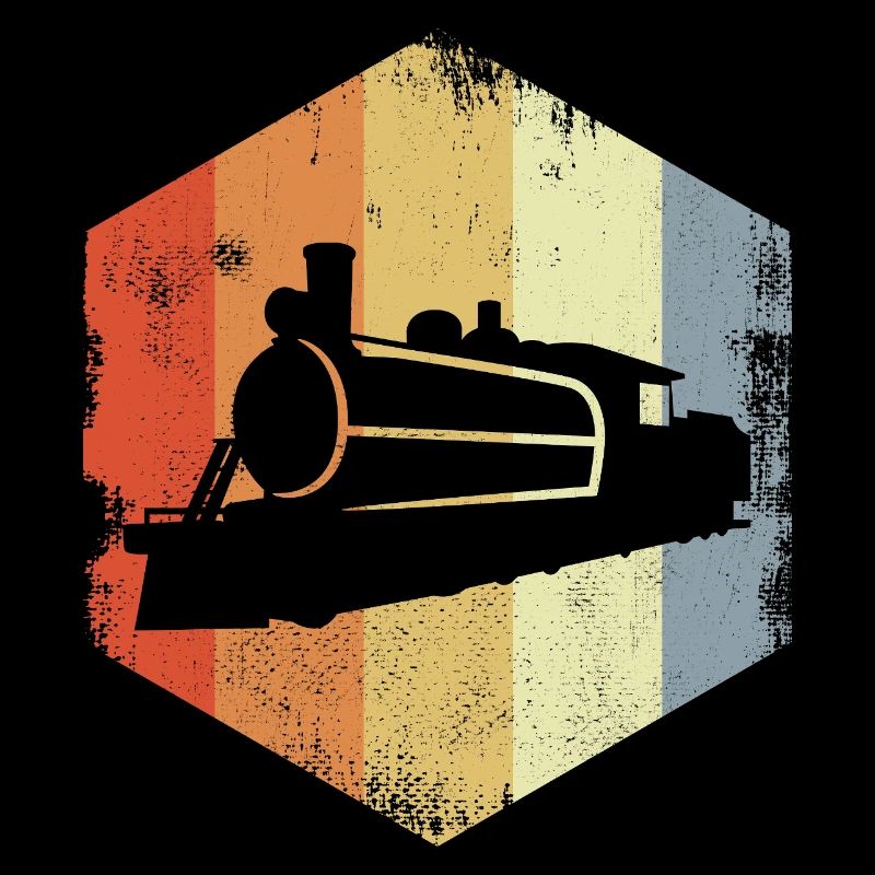 Retro Dampflokomotive