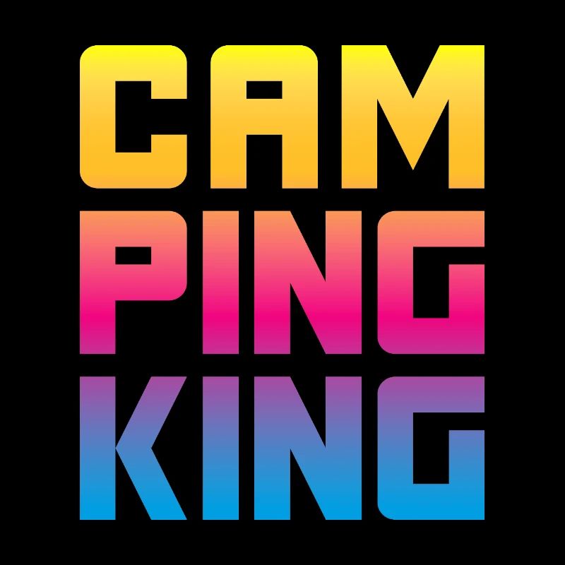 Camping King King Camper Chef Funny Sayings Fun