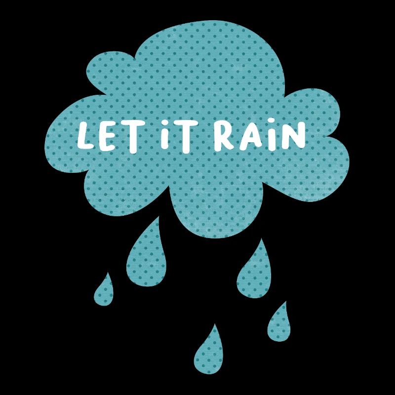 Cloud Let it rain Rain Weather Nursery Dots