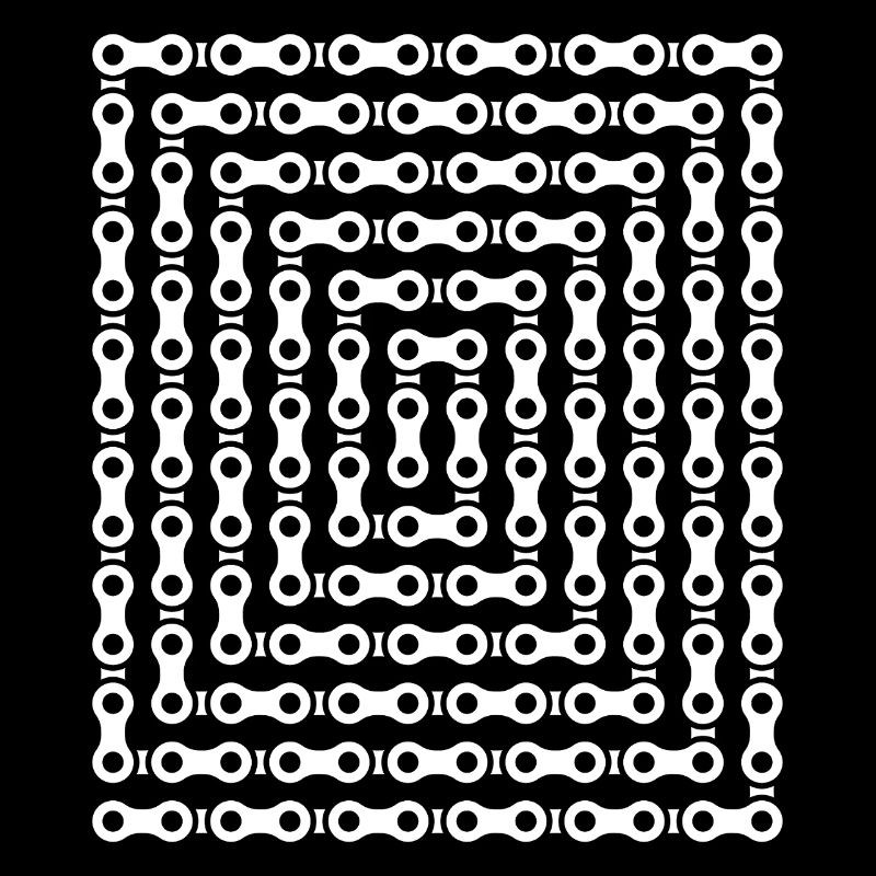 Bike Chain Maze Pattern