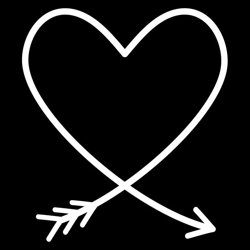 Idée cadeau coeur flèche amour amitié