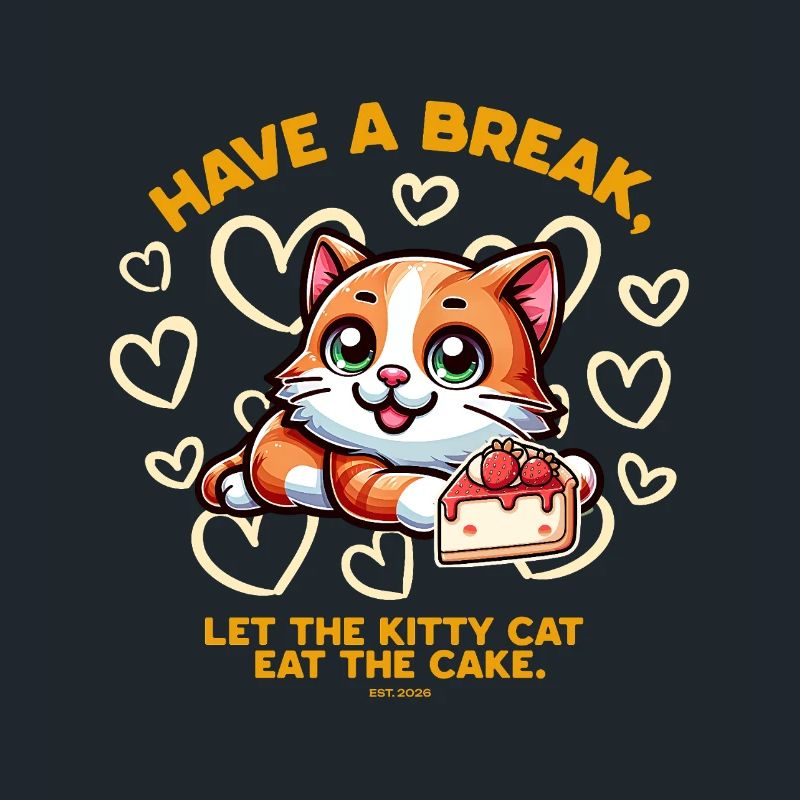 Le chat adore le gâteau
