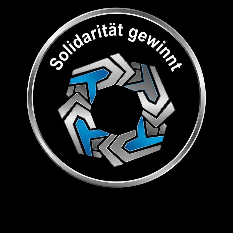 Solidarität Kreis Symbol starkes Statement