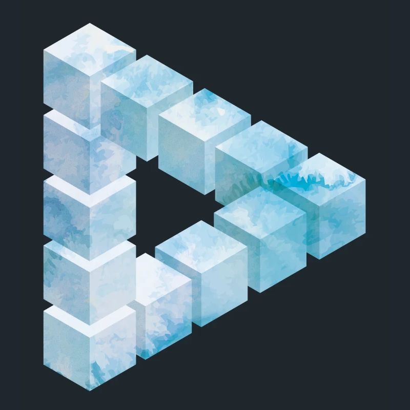 Conception de motif de bloc de glace