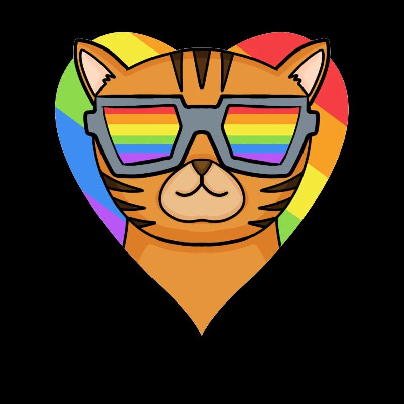 LGBT Cat Bengal Cat Rainbow