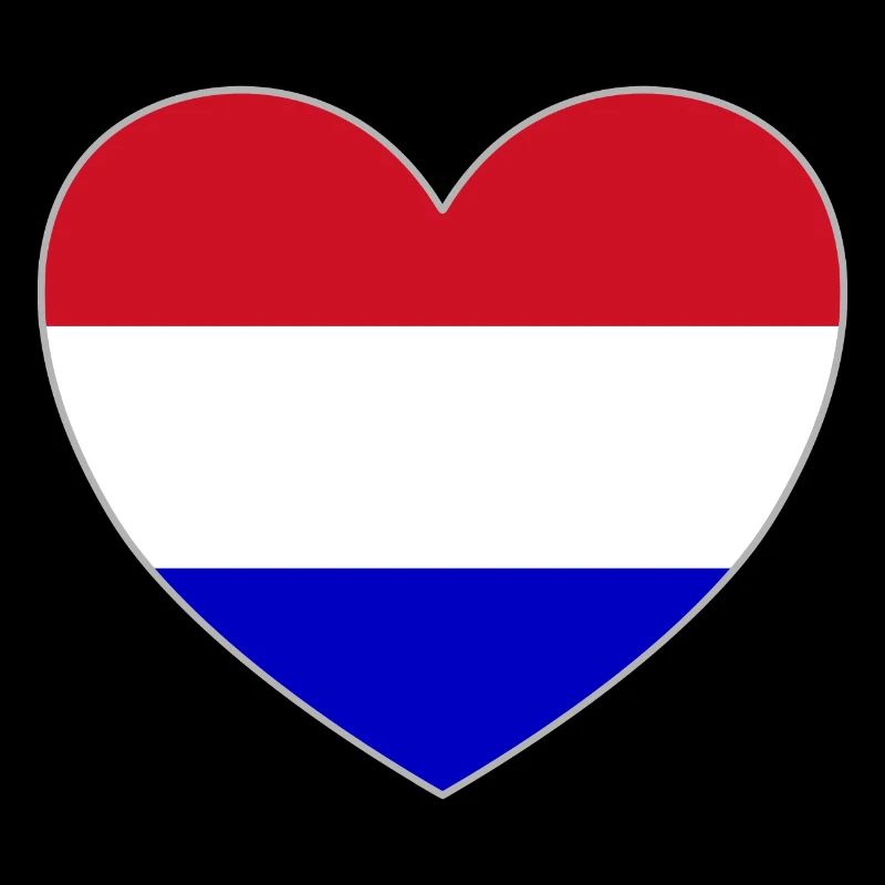 Cœur du drapeau de la Hollande