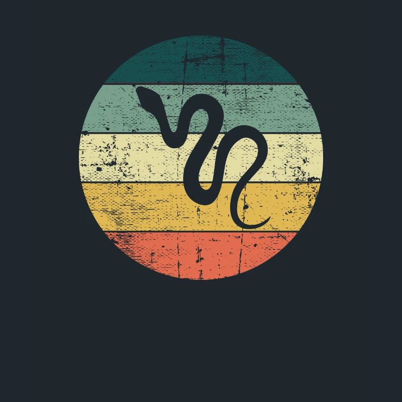 Snake Retro Reptile Python Gift idea