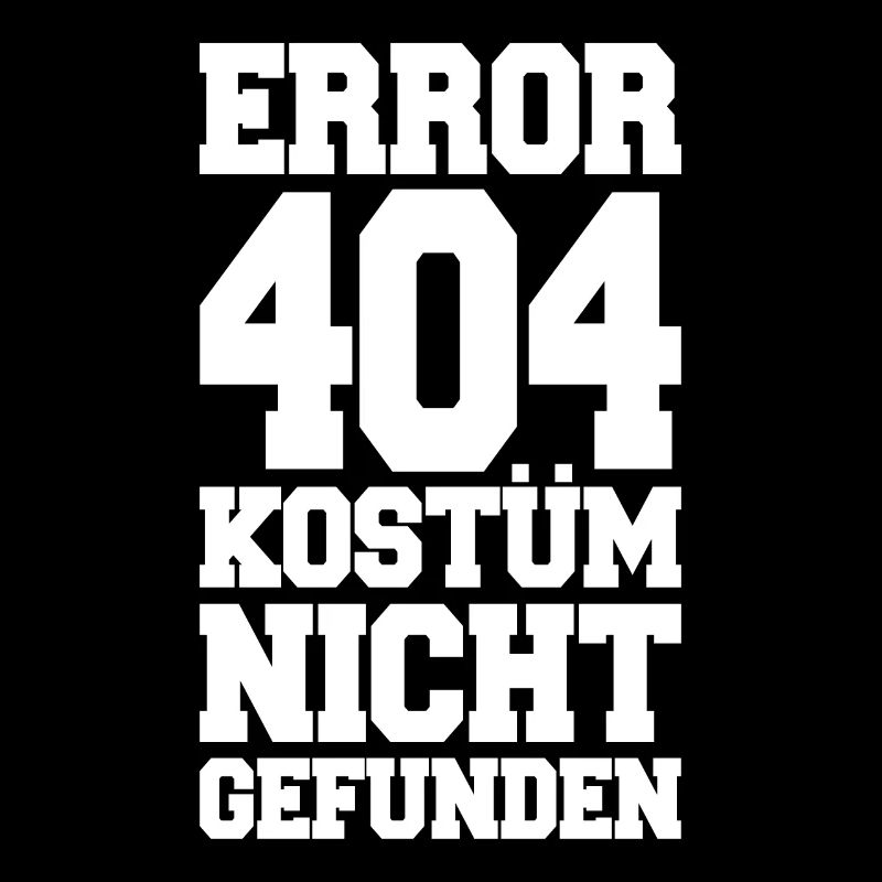 Error 404 Kostüm Nicht Gefunden Karneval Halloween