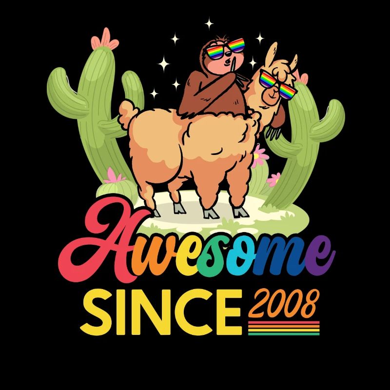 Awesome Since 2008 Geburtsjahr Schaf Jahrestag