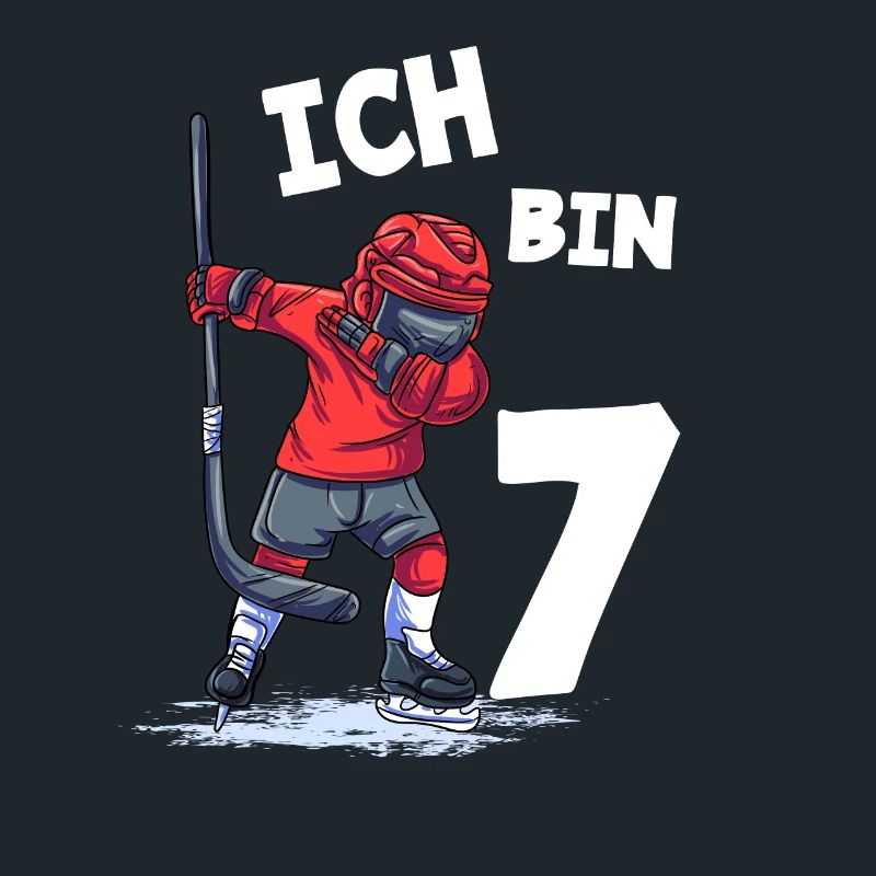 Ich bin 7 Jahre Eishockey 7. Geburtstag