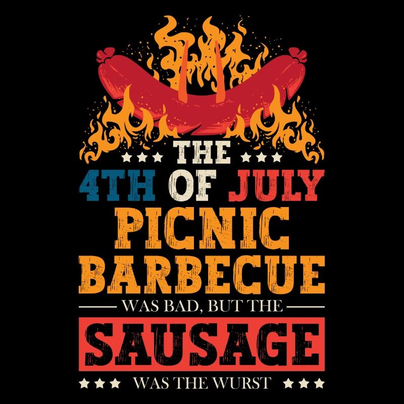 Das 4. Juli-picknick-grillen War Eine Schlechte