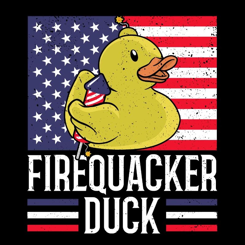 Firequacker Duck July 4 Firecracker