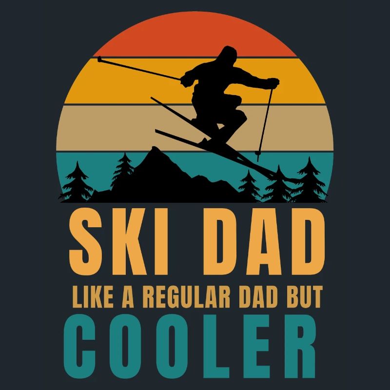 ski dad like regular dad but cooler