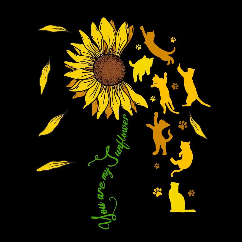 Tu es mon chat tournesol soleil