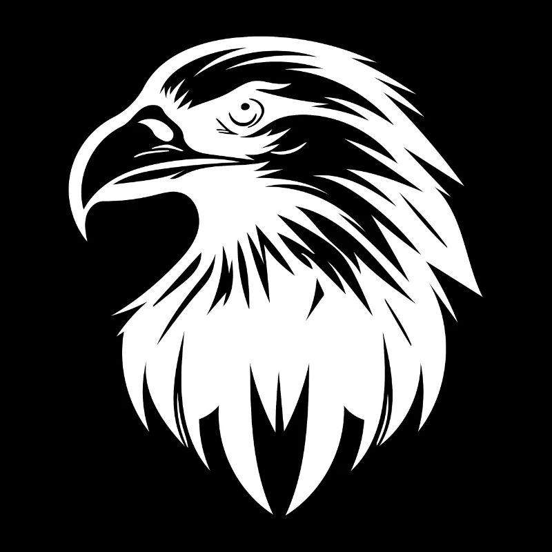 Élégant logo d’aigle dans le style tatouage