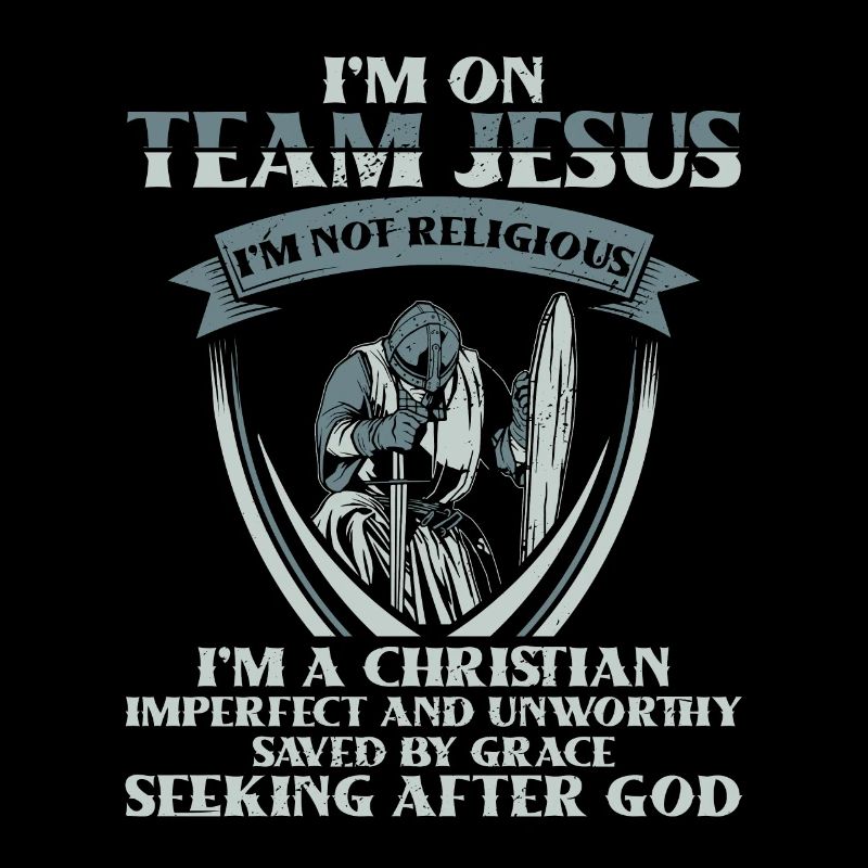 Ich Bin Im Team Jesus Ich Bin Glaube Christ Gott