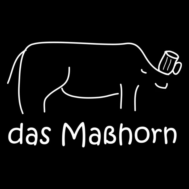 Maßhorn Bier Tier Trinken Fest