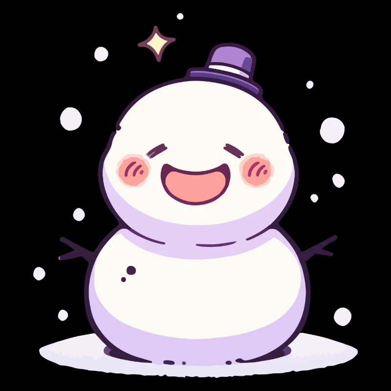 Süßer Weihnachts Schneemann - Festtags-Design