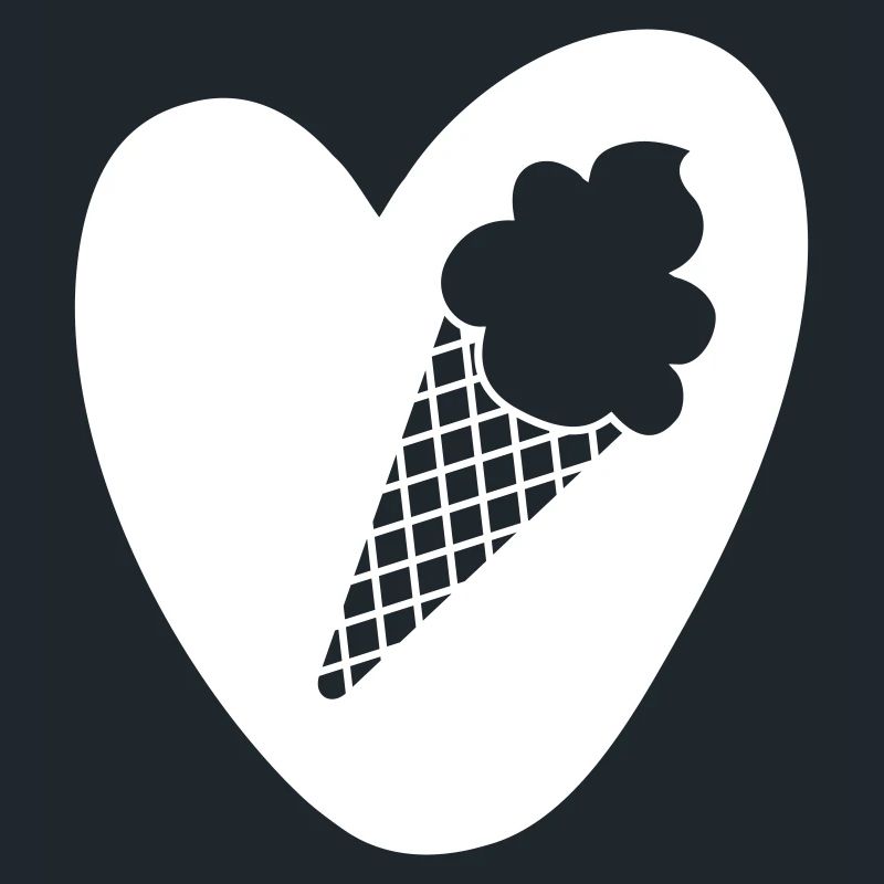 Herz Eis Sommer Waffel naschen Sweets lecker Liebe
