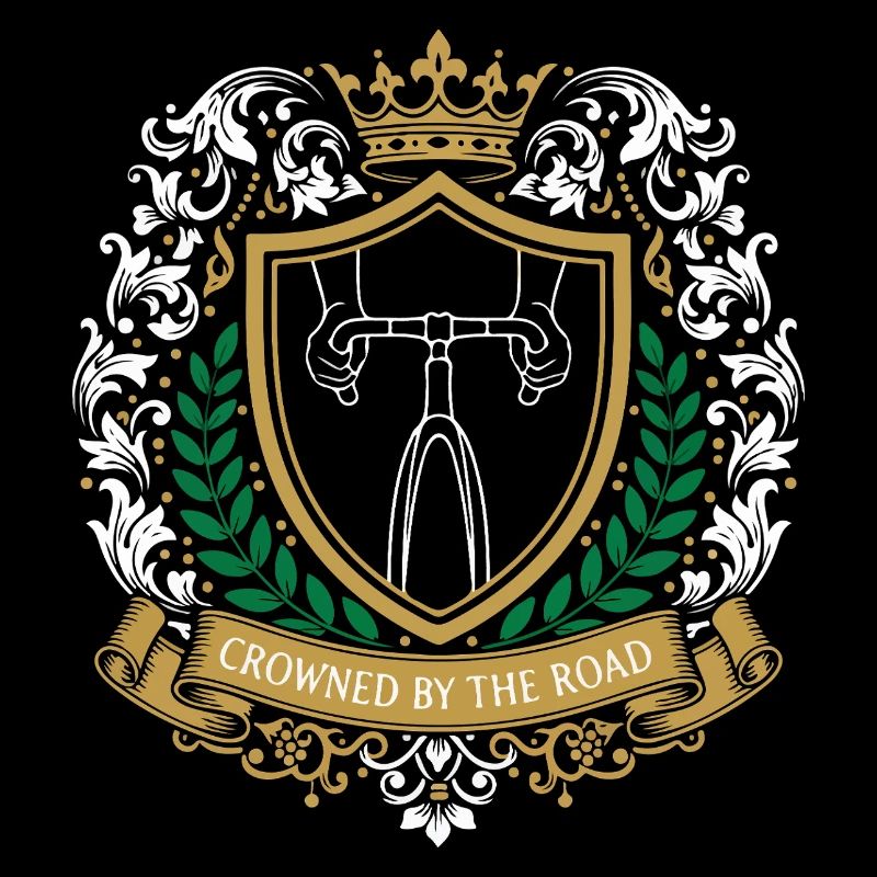 Emblème du blason royal du cyclisme