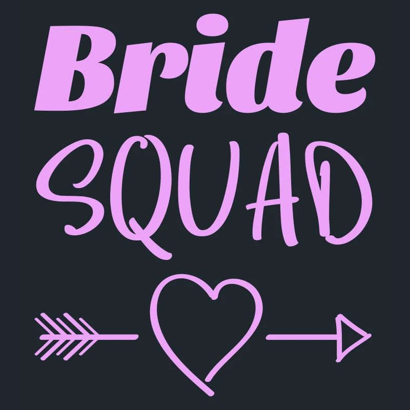 Bride Squad Herz Pfeile Design