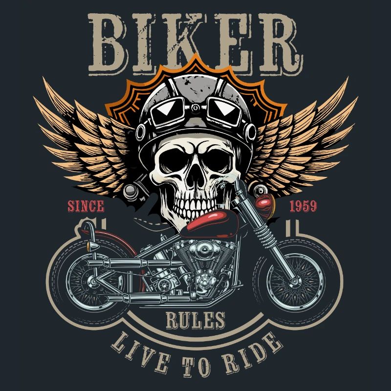 Biker Rules - Since 1959 - Live to Ride